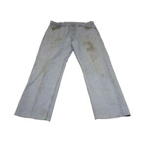 Levi's Jeans Mens 501 38x32 Blue Denim Button Fly Light Wash Distressed USA 90's